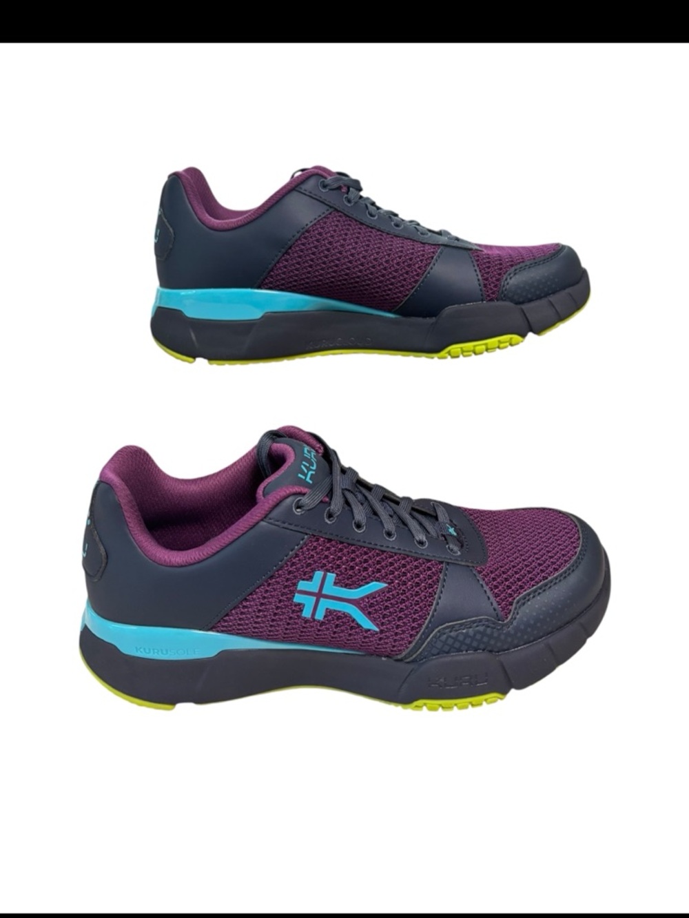 KURU Quantum 2.0 Shoes Womens 9.5 Medium Electric Grape Midnight Blue Sneakers